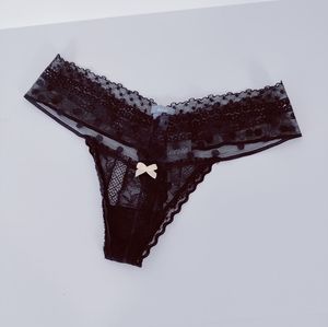 aerie lace trim shine thong